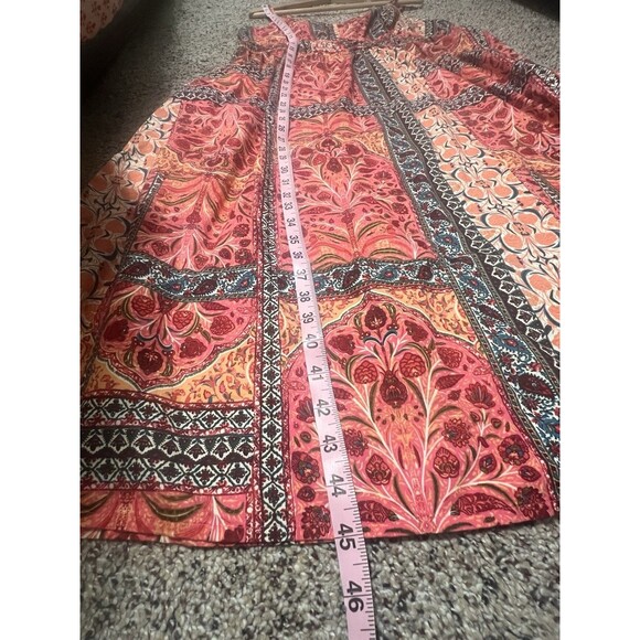 Old Navy Waist Defined Cami Midi Dress , XL boho floral beachy lightweight - Picture 9 of 11